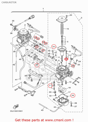 Yamaha max carburetor - t-max, 2x