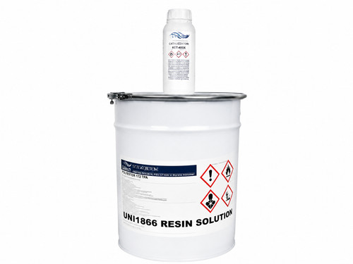 Polyester resin with catalyst - resin,