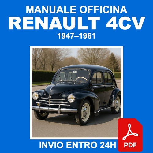 Workshop manual renault 4cv - workshop,